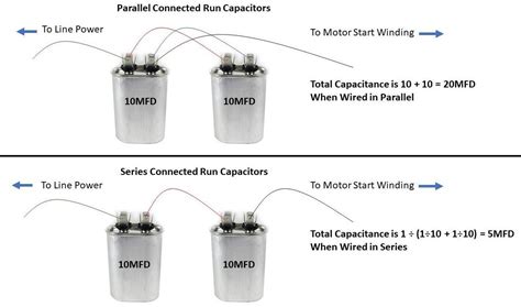 how to hook up 2 capacitors